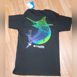 Columbia PFG Men's Classic Black Fishing Tee NWT Size Small